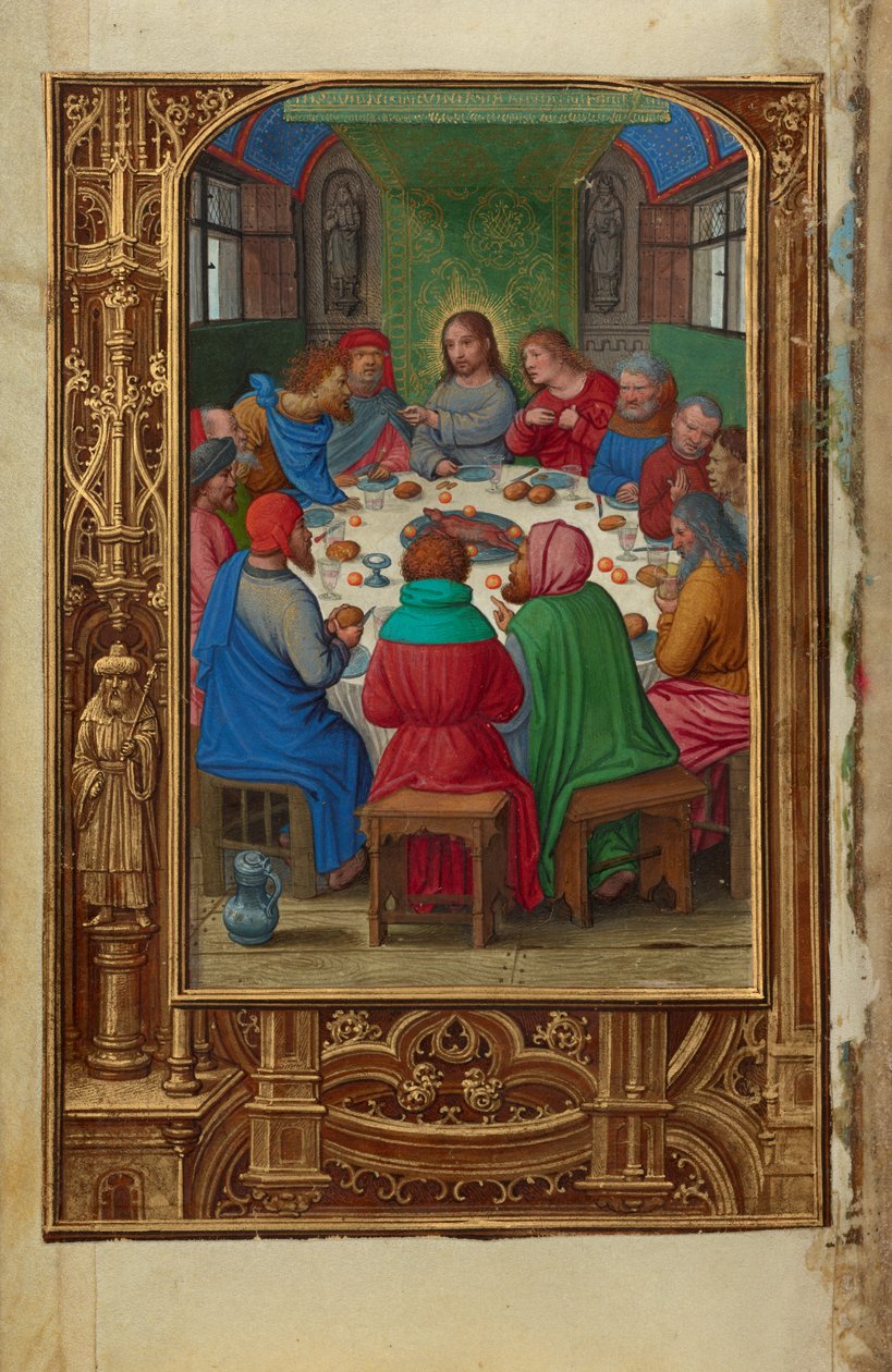 Het Laatste Avondmaal door Simon Bening