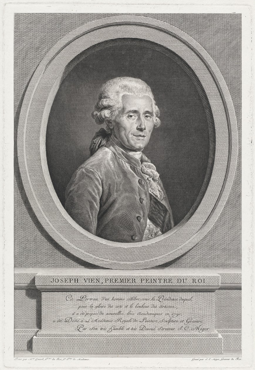 Joseph Vien door Simon Charles Miger after Adélaïde Labille Guiard