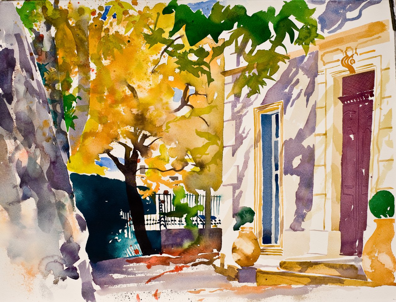 Chez M  Mme Boyer, 2010 (aquarel) door Simon Fletcher