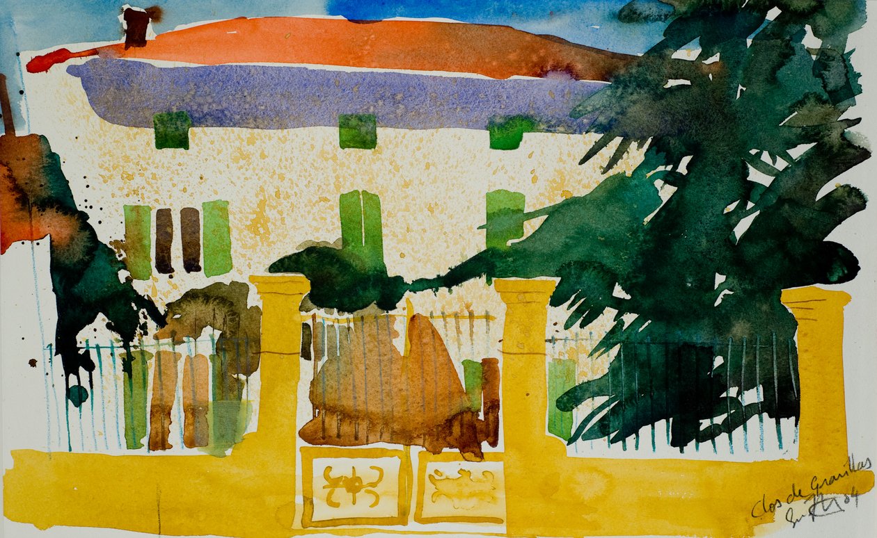 Clos de Gravillas, 2004 (aquarel) door Simon Fletcher
