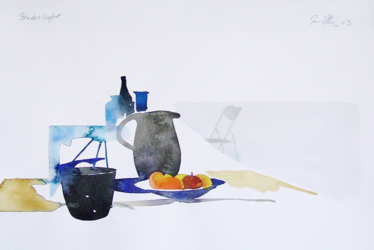 Studiolicht, 2003 (aquarel) door Simon Fletcher