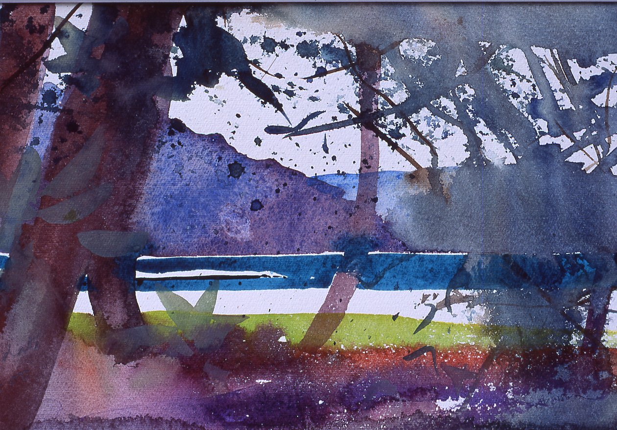 Turquoise Amanohashidate, 2000 (aquarel) door Simon Fletcher
