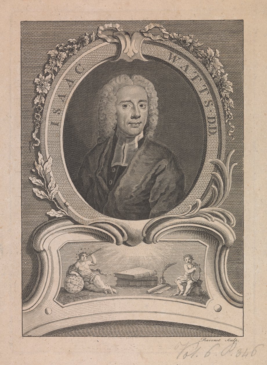 Isaac Watts door Simon Francois Ravenet