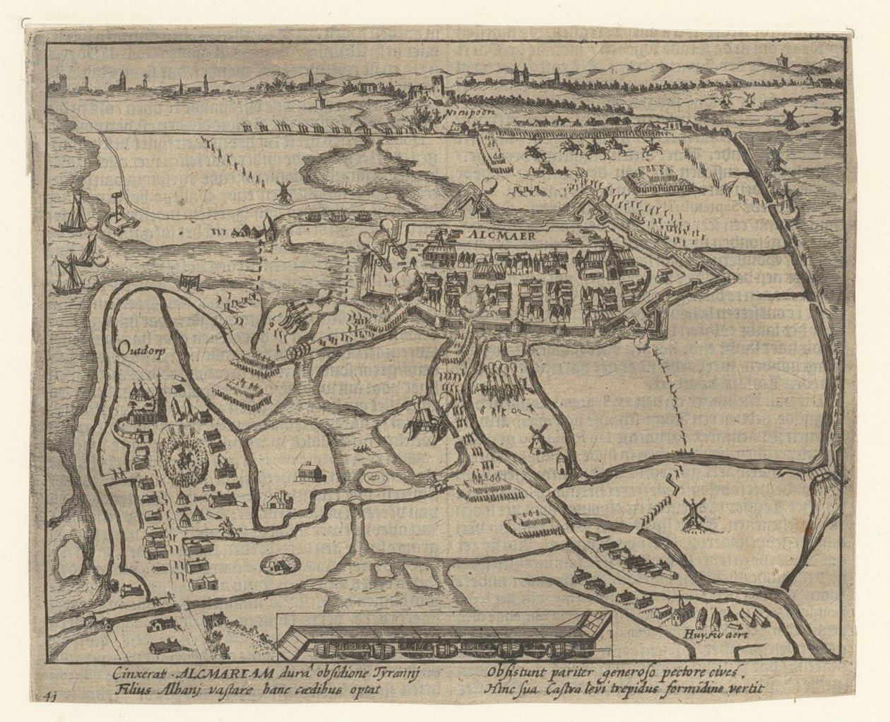 Beleg van Alkmaar, 1573 door Simon Frisius