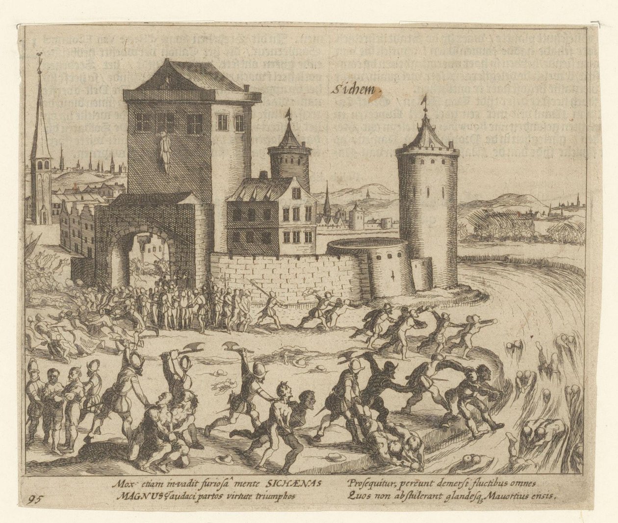 Bestraffing van Zichem, 1578 door Simon Frisius