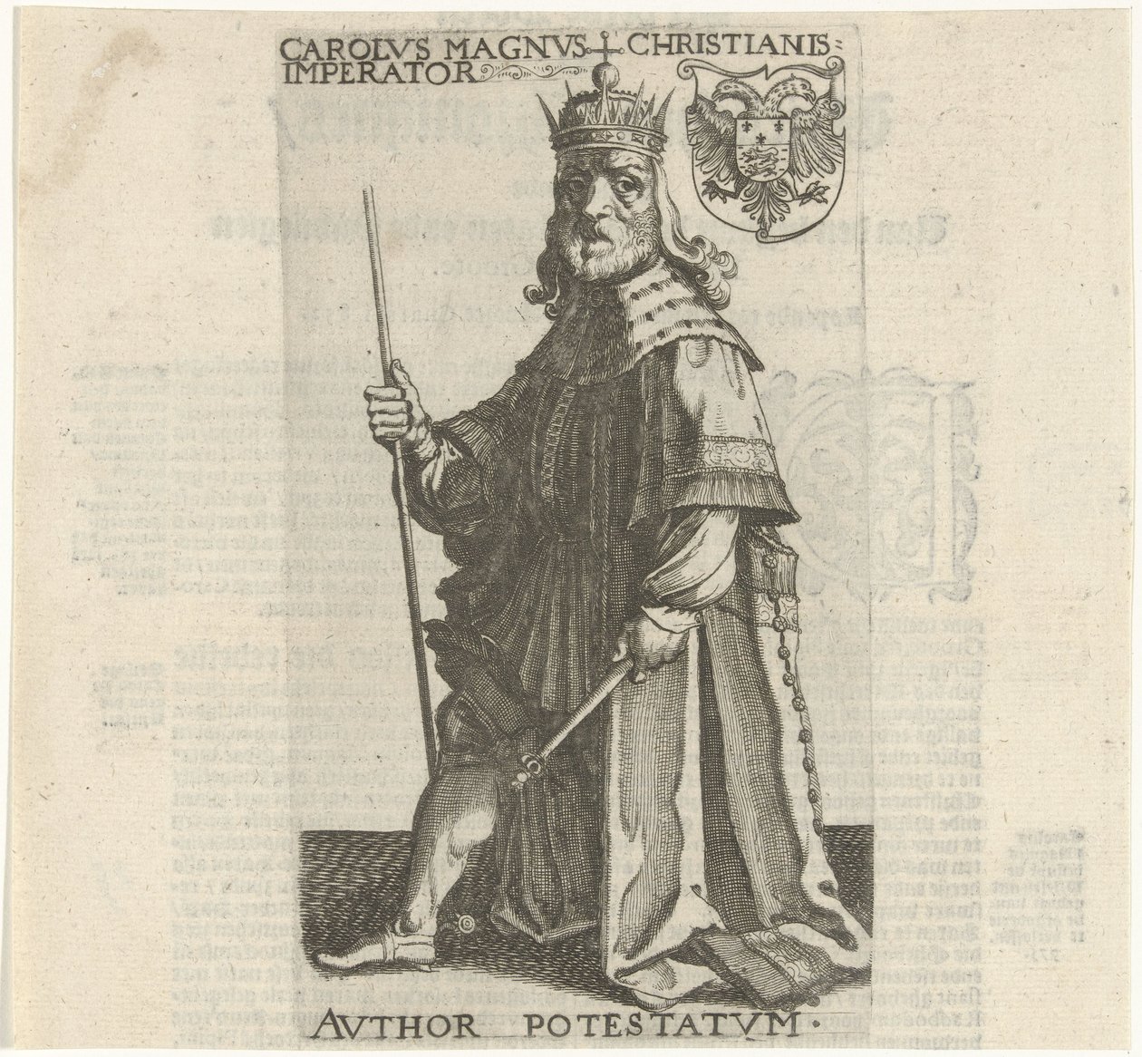 Keizer Karel de Grote door Simon Frisius