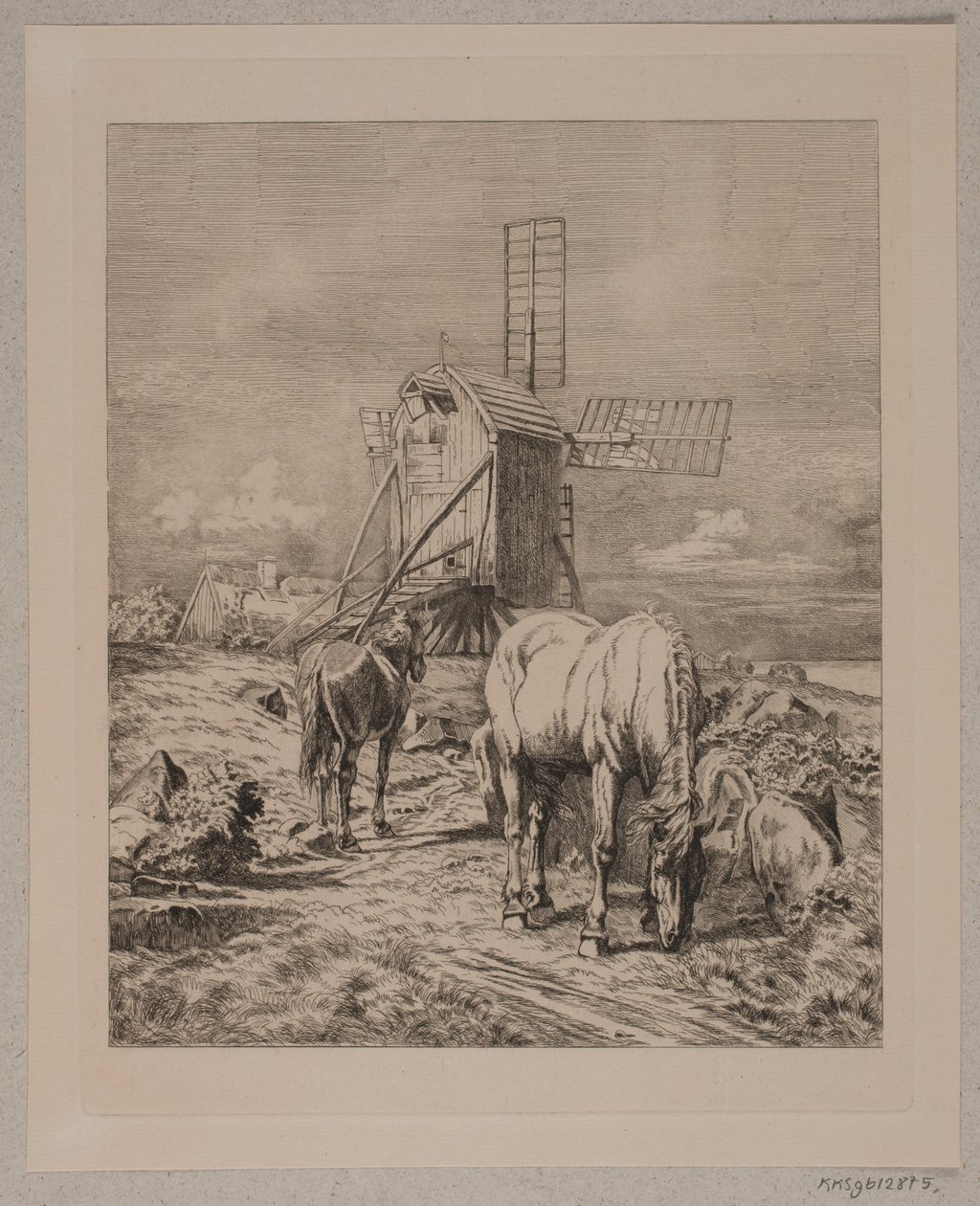 Bij een molen door Simon Ludvig Ditlev Simonsen