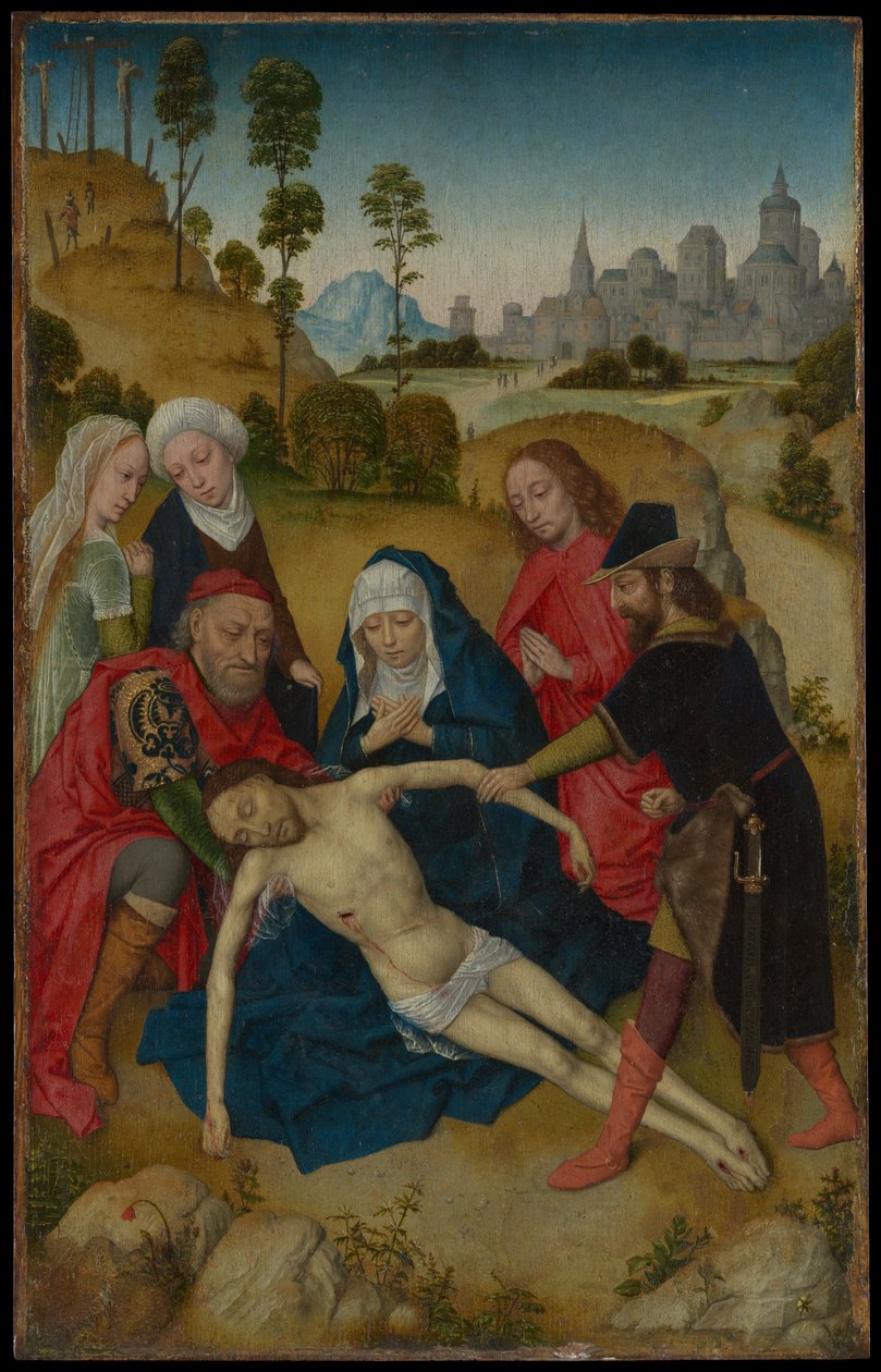 Die Beweinung Christi door Simon Marmion