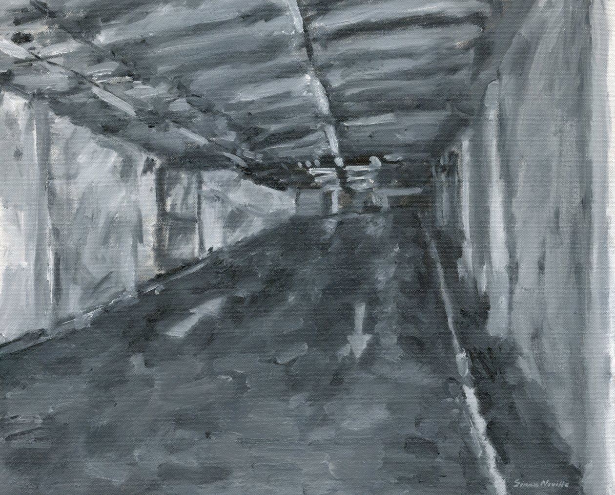 Parkeergarage interieur nr. 11, 2023 door Simon Neville
