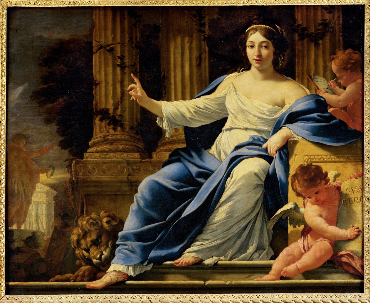 Polymnia, muze van de welsprekendheid - Polyhymnia, muze van
welsprekendheid ... door Simon Vouet