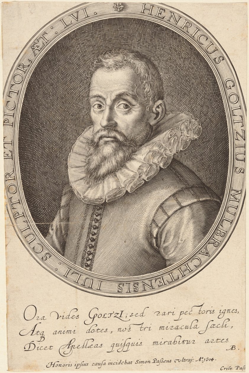 Hendrik Goltzius door Simon de Passe