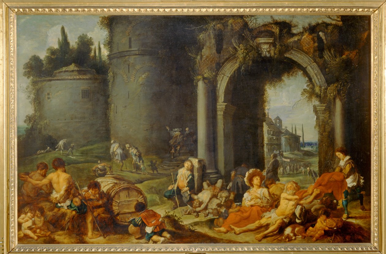 Werken van barmhartigheid door Simon de Vos