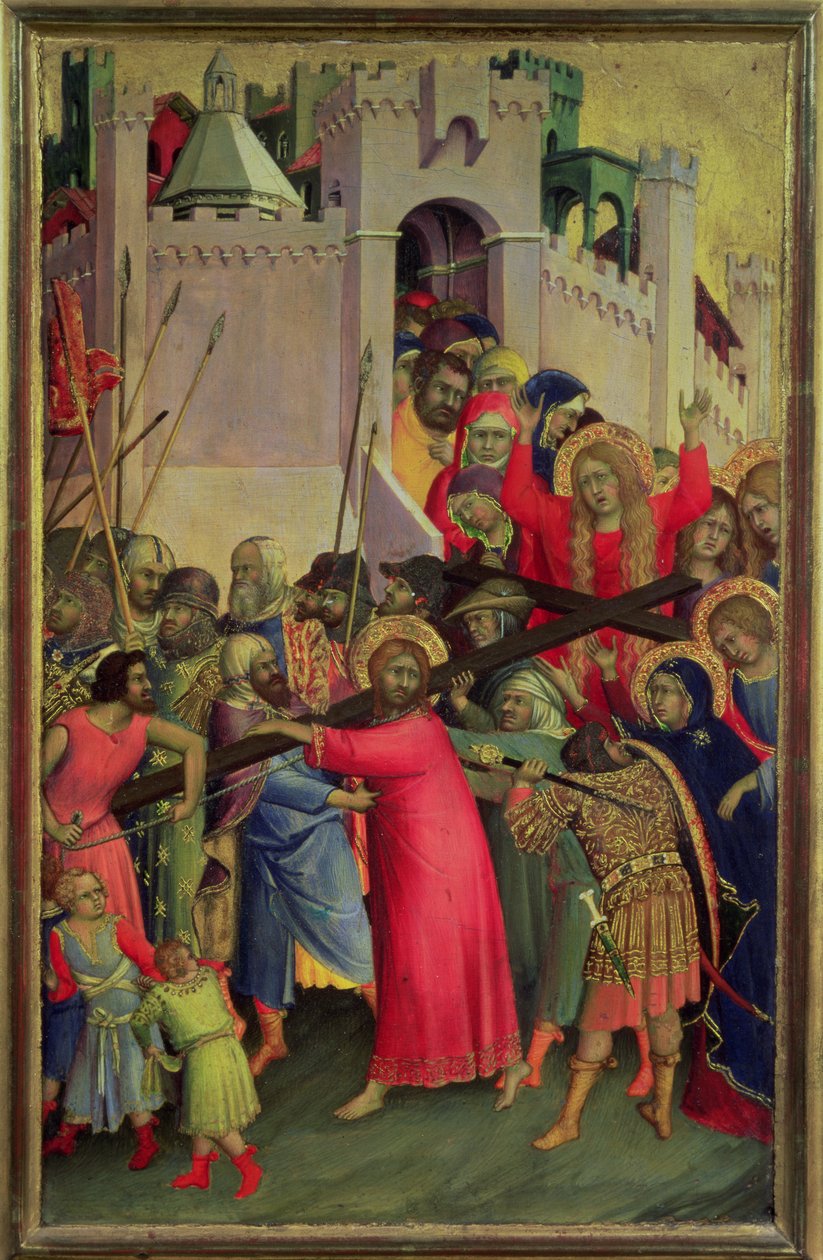 De Weg naar Golgotha door Simone Martini