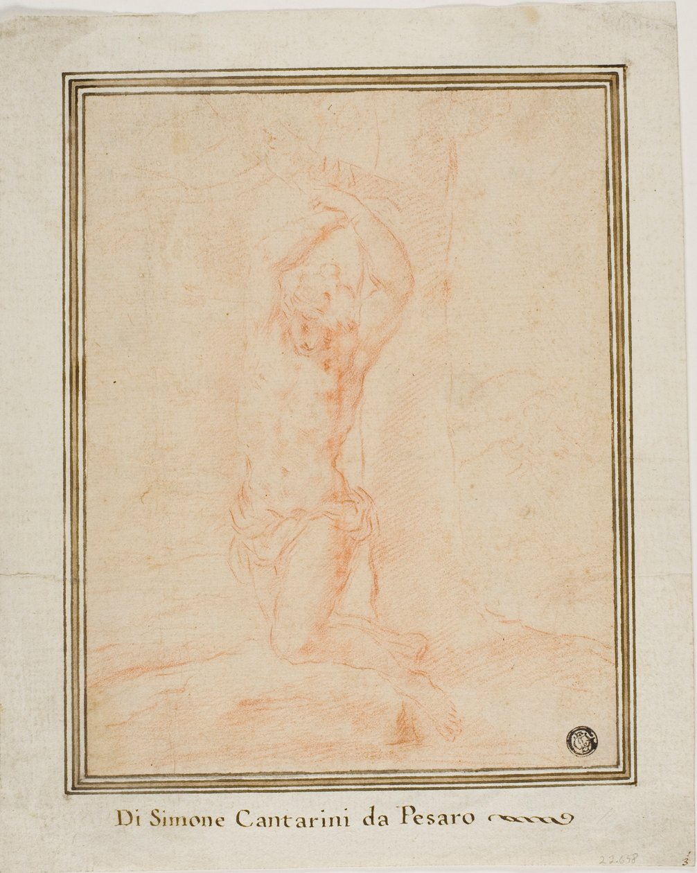 Sint Sebastiaan door Simone Cantarini