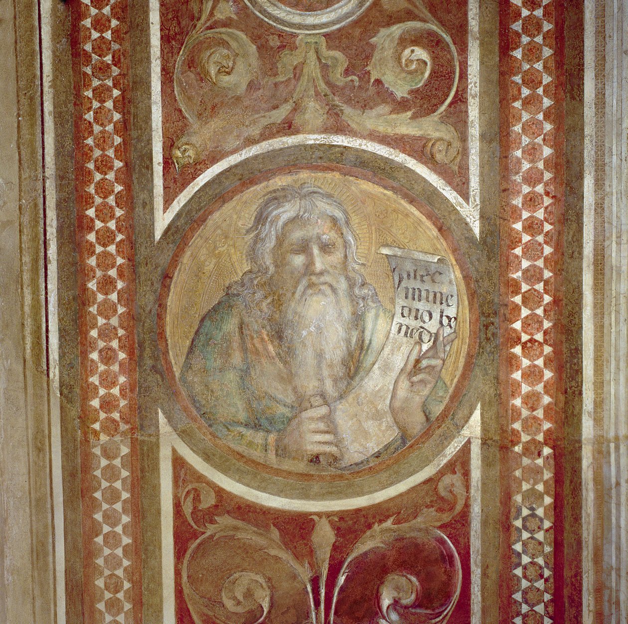 Maesta: Abraham (detail) door Simone Martini