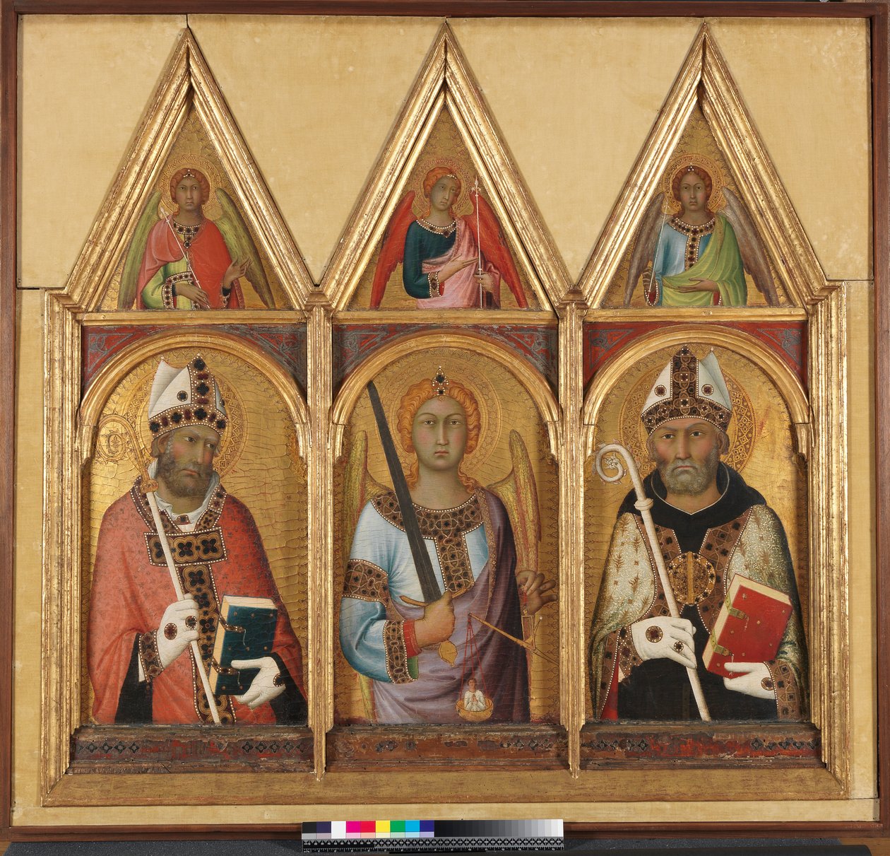 St. Geminianus, ca. 1319 (detail) door Simone Martini