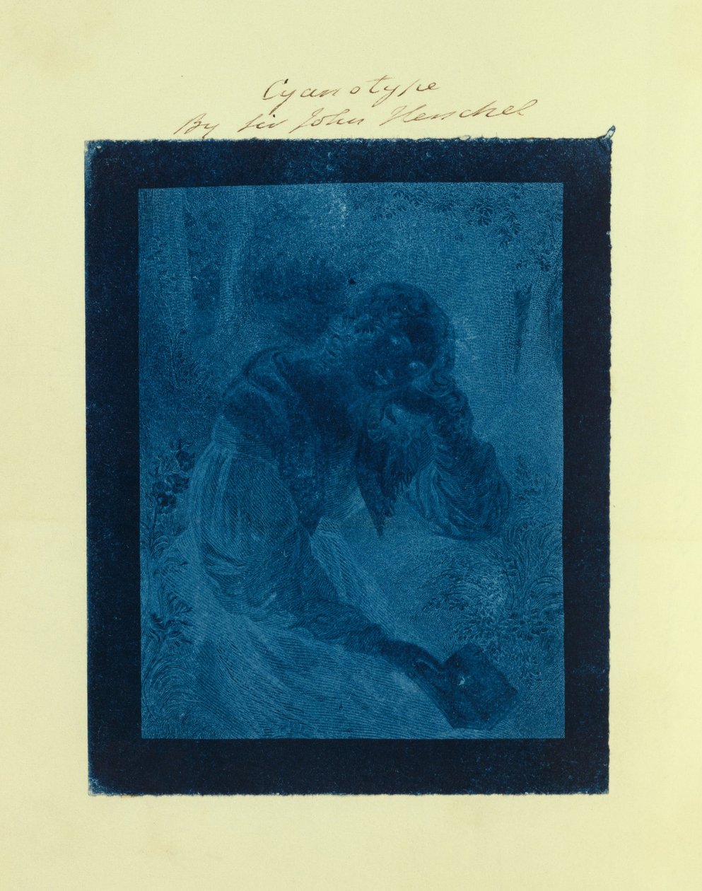 Gegraveerd portret van een jonge vrouw door Sir John Frederick William Herschel