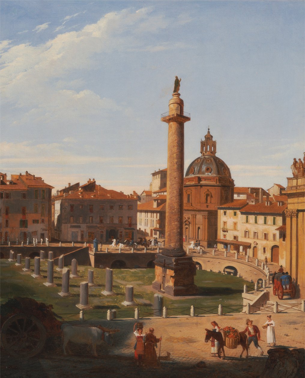 Een Uitzicht op het Forum van Trajanus, Rome door Sir Charles Lock Eastlake
