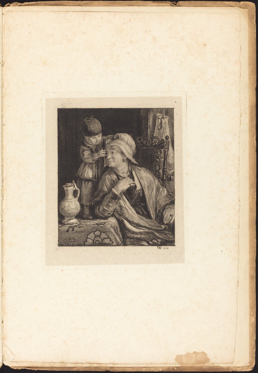 De Vlaamse moeder door Sir David Wilkie