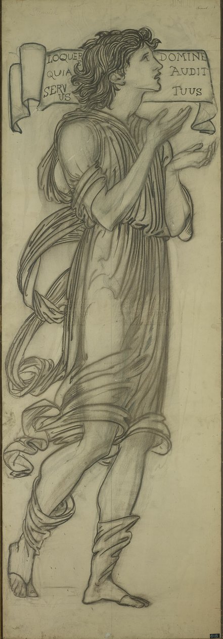 Samuel (Cartoon voor het oostelijke raam van de Lady Chapel) door Sir Edward Burne Jones