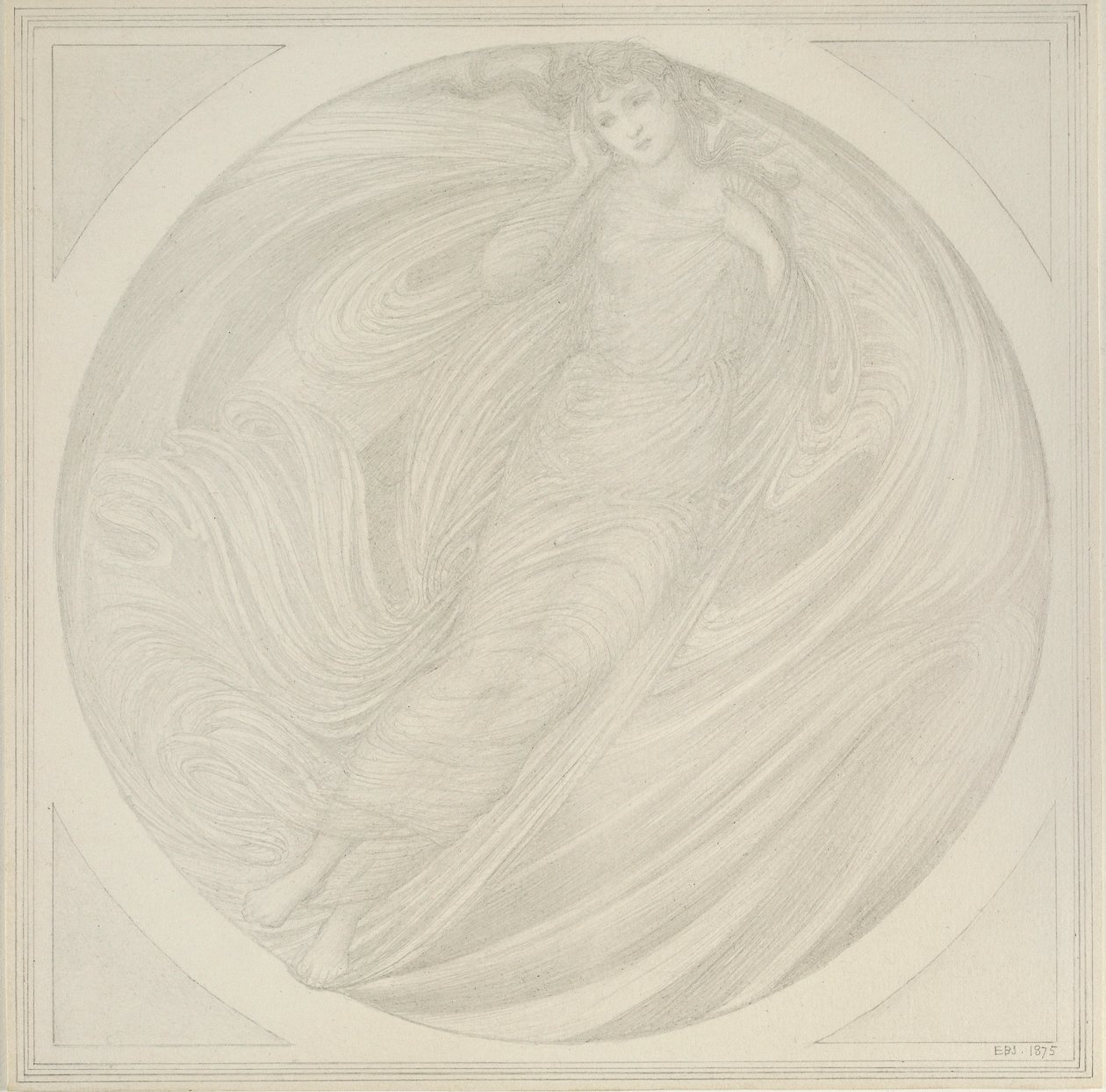 Eurydice zwevend tussen de vlammen, 1872-1875 door Sir Edward Coley Burne Jones