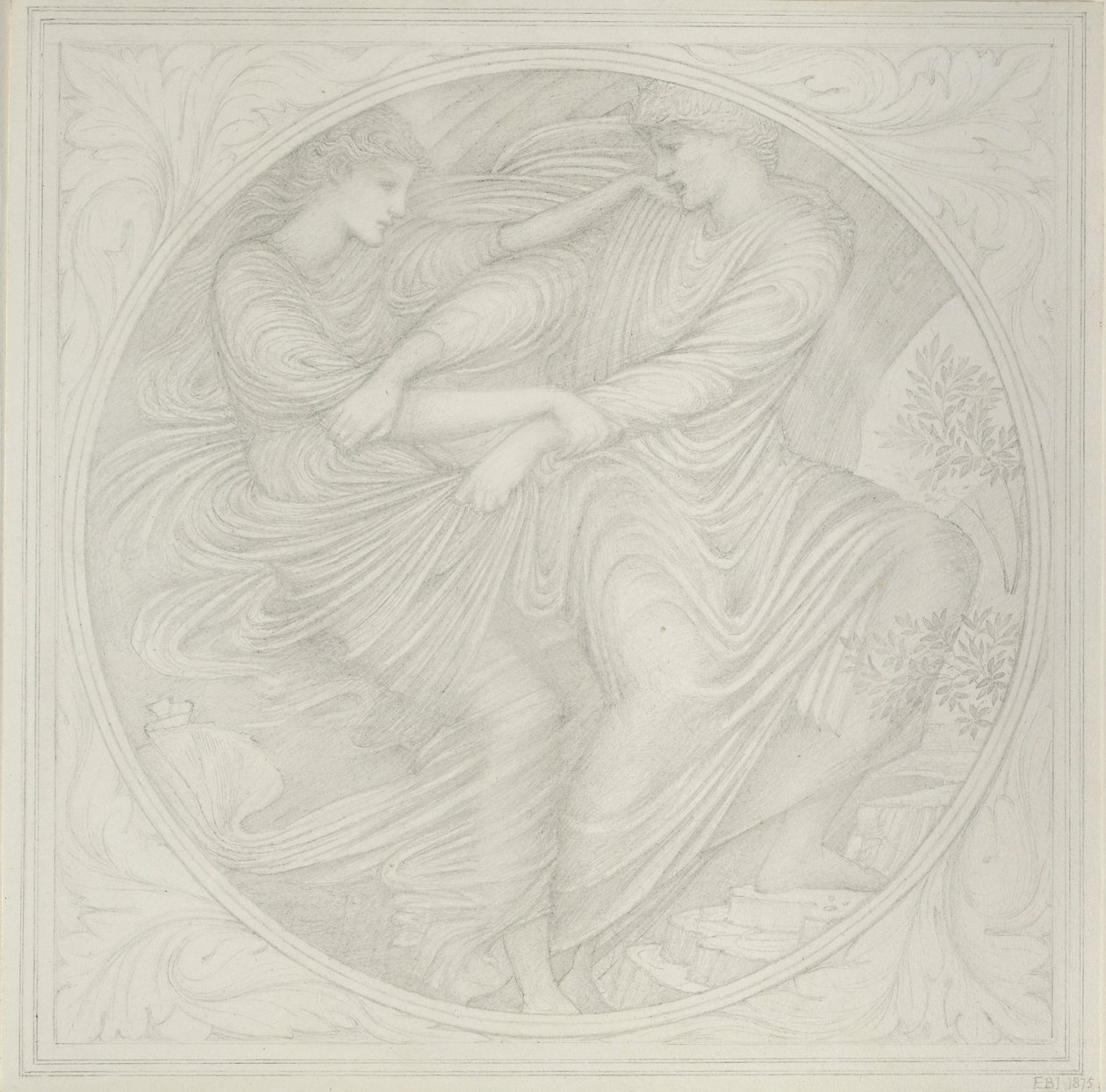 Orpheus kijkt achterom, 1872-1875 door Sir Edward Coley Burne Jones