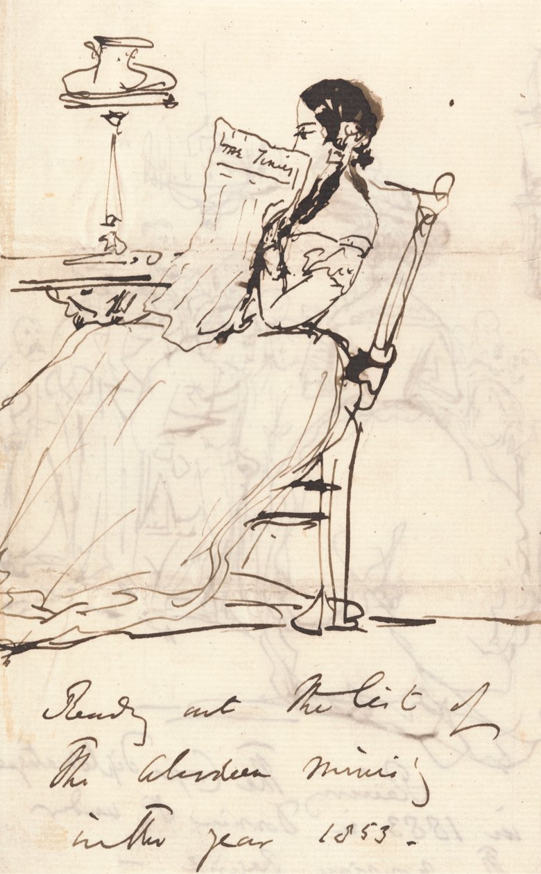 Het Voorlezen van de Lijst van het Aberdeen Ministerie door Sir Edwin Henry Landseer