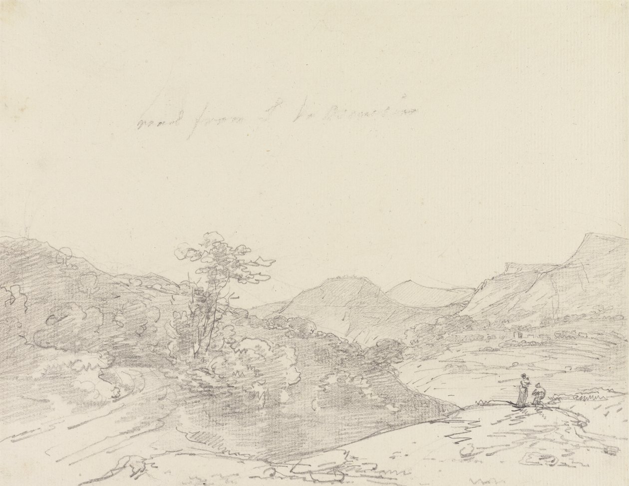 Tussen Llangollen en Oswestry door Sir George Howland Beaumont seventh Baronet