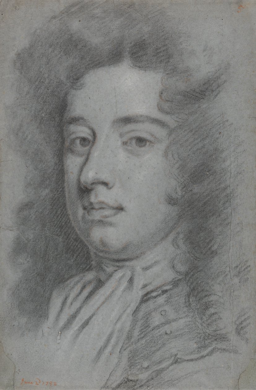 Hoofd van een man door Sir Godfrey Kneller