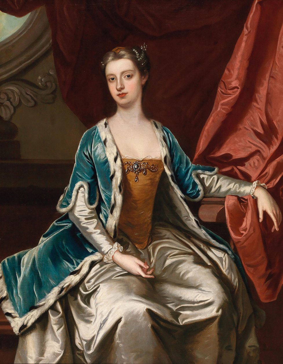 Portret van Lady Mary Wortley Montagu 1689-1762 door Sir Gotfrey Kneller