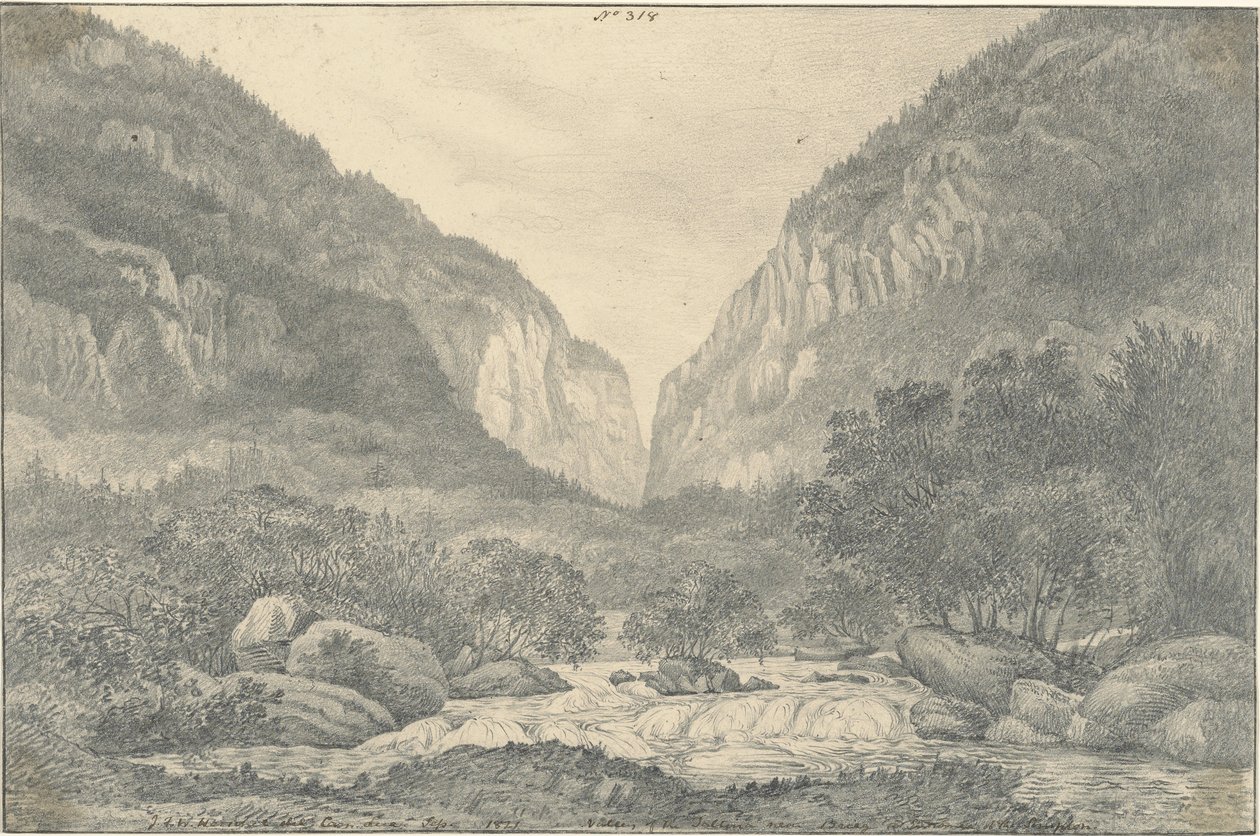Dal van de Saltina bij Brieg aan de ingang van de Simplon door Sir John Frederick William Herschel