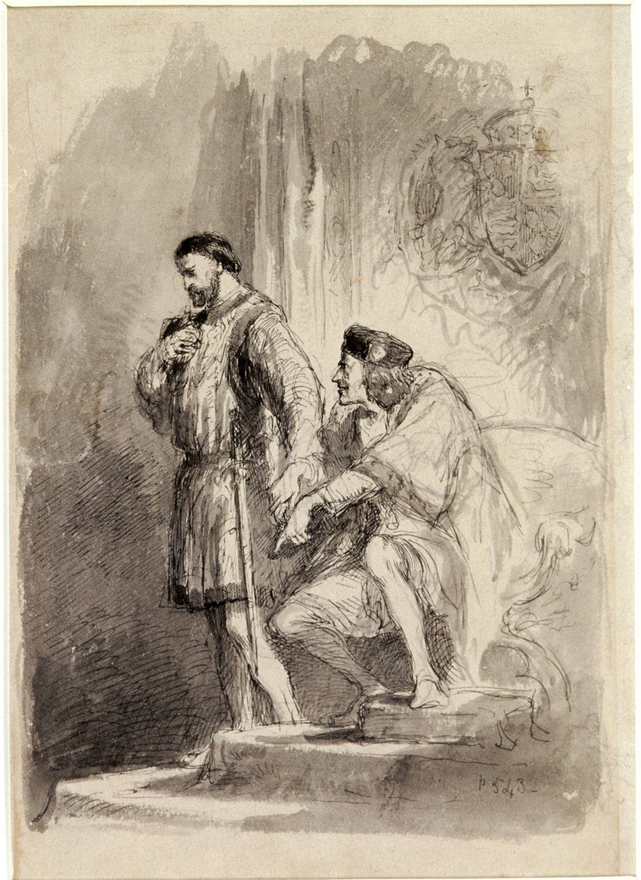 Koning Richard III, circa 1856-1859 door Sir John Gilbert