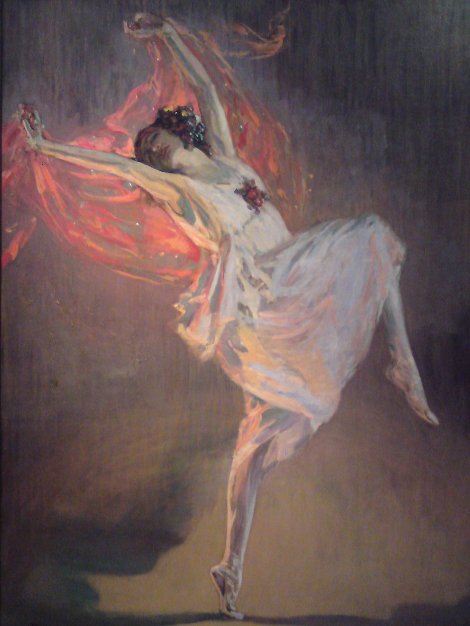 Ballerina Anna Pavlova 1881-1931, 1910s door Sir John Lavery