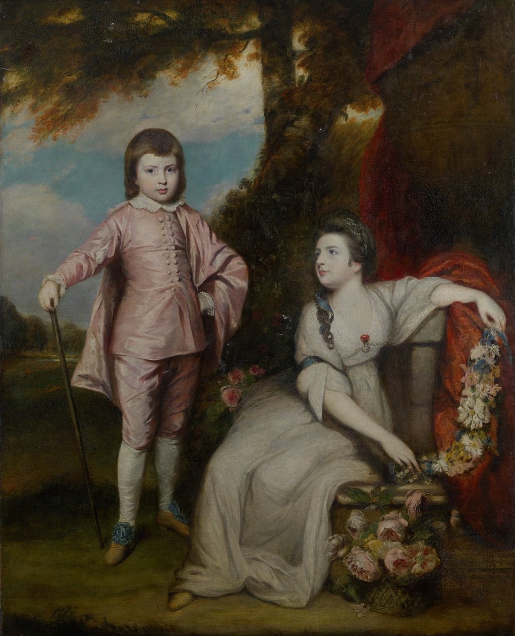 George Capel, burggraaf Malden 1757-1839, en Lady Elizabeth Capel 1755-1834, 1768 door Sir Joshua Reynolds