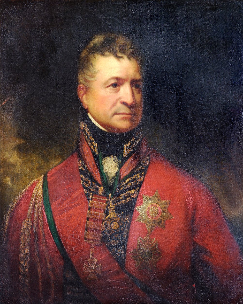 Portret van luitenant-generaal Sir Thomas Picton, Britse soldaat door Sir William Beechey