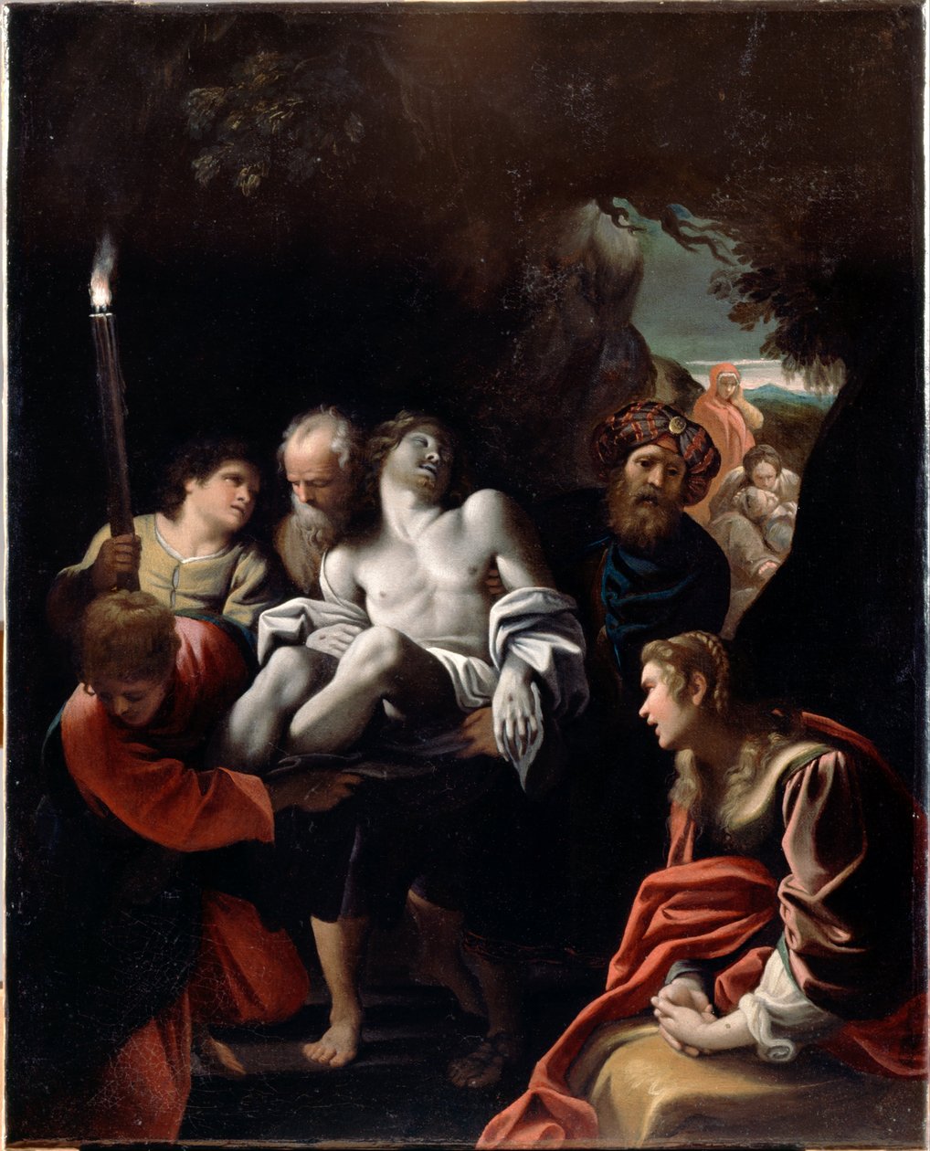 Christus naar het graf gedragen door Sisto Badalocchio