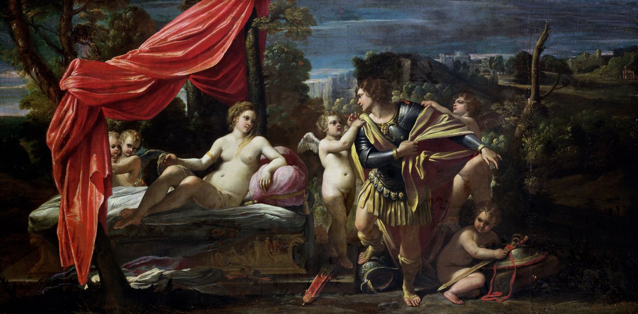 Mars en Venus, voor 1620 door Sisto Badalocchio