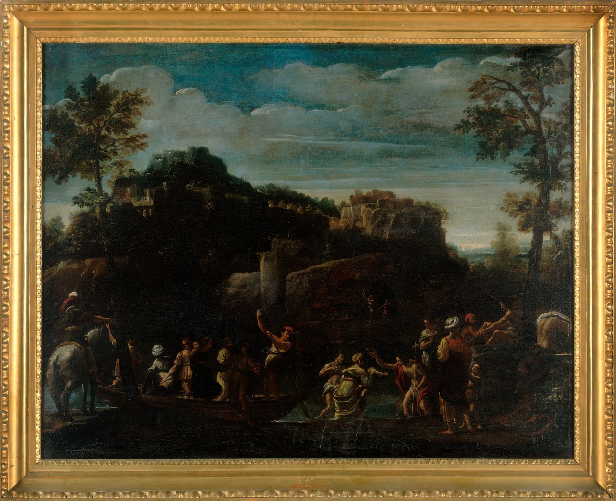 St. Johannes doopt de gelovigen door Sisto Badalocchio