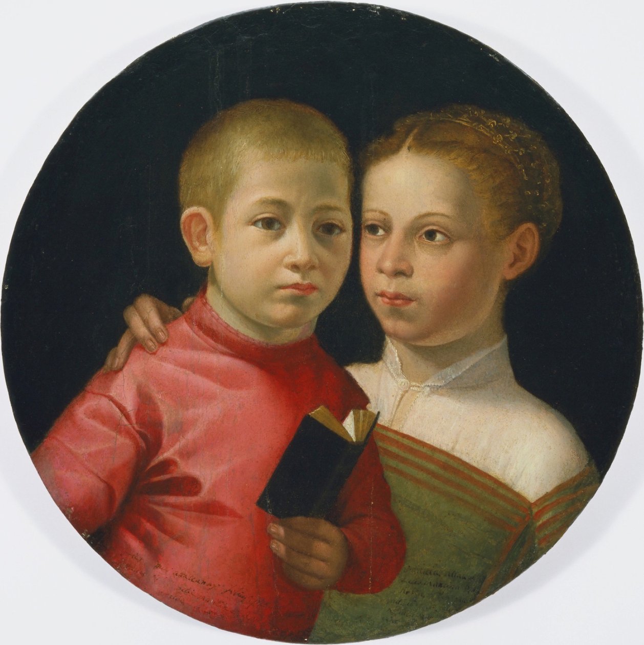 Dubbelportret van een jongen en meisje van de familie Attavanti door Sofonisba Anguissola