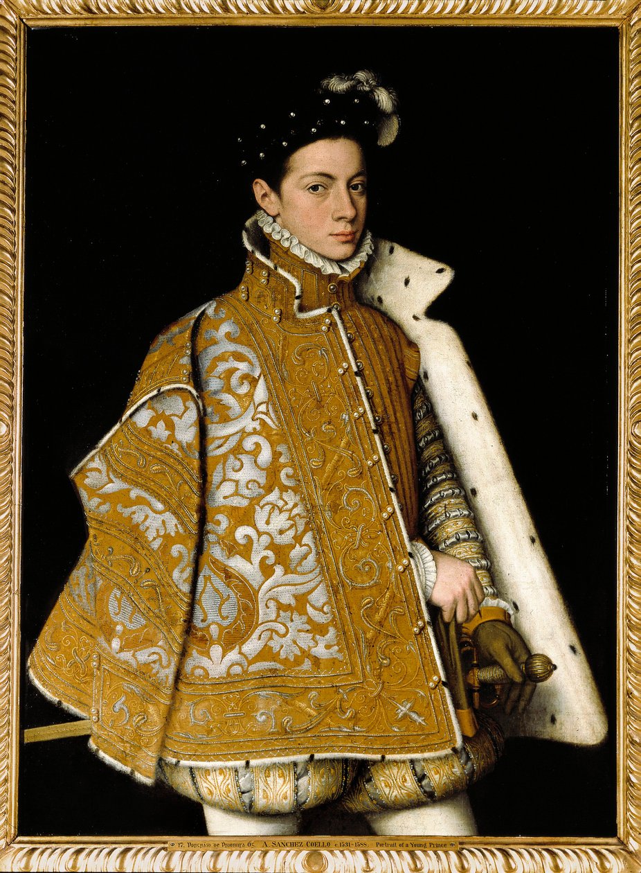 Portret van Alexandre Farnese (Alessandro Farnese) door Sofonisba Anguissola