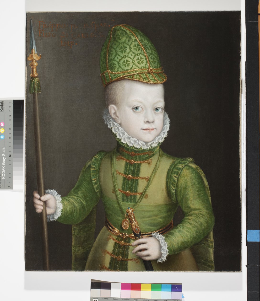 Portret van een Jongen aan het Spaanse Hof, c.1565-70 door Sofonisba Anguissola
