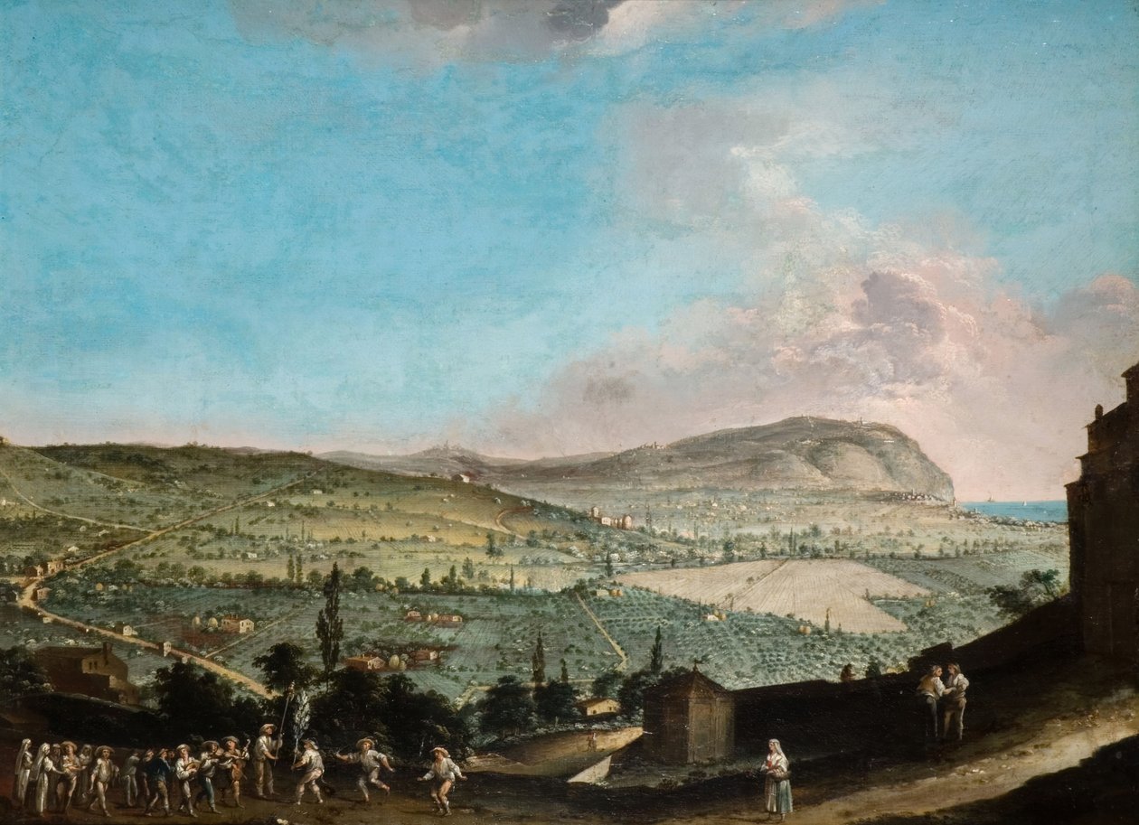 Italiaans Landschap door Soloman Delane