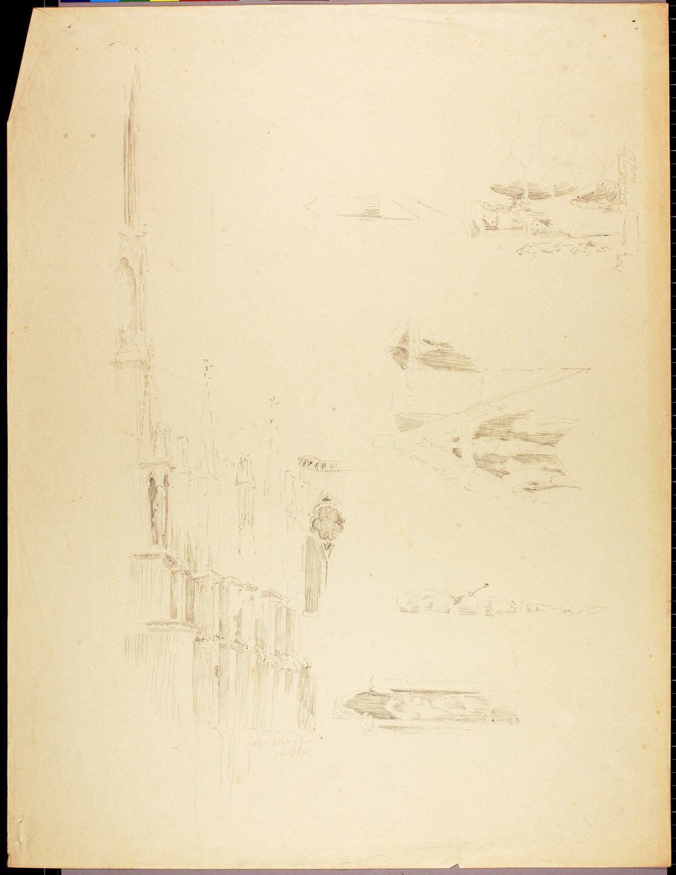 Kathedraalstudies door Solon H. Borglum