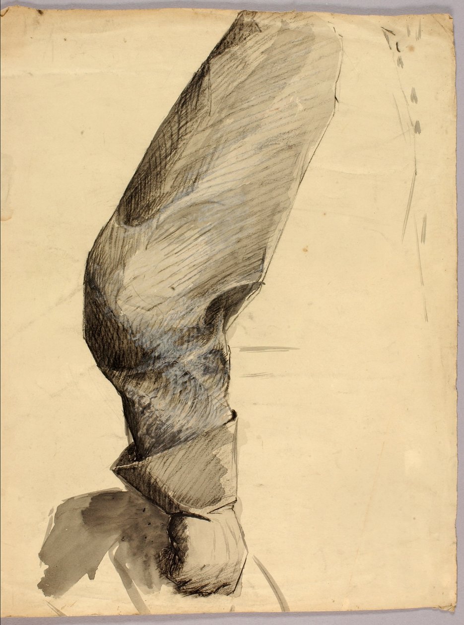 Rechterarm, studie voor ruiterstandbeeld door Solon H. Borglum