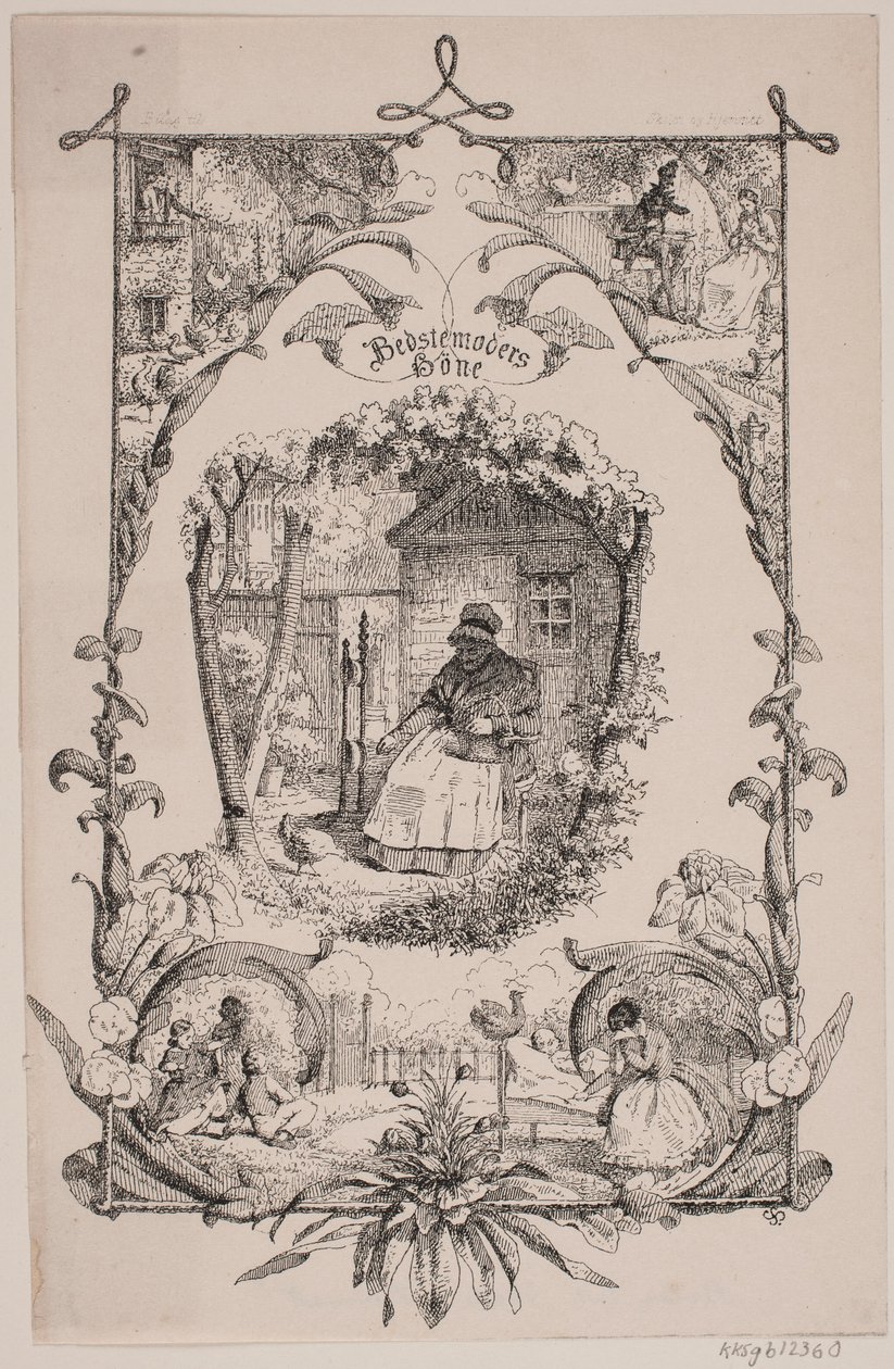 Grootmoeders kip. Uit J. C. Gerson: De school en het huis, nr. 2 door Sophus Schack