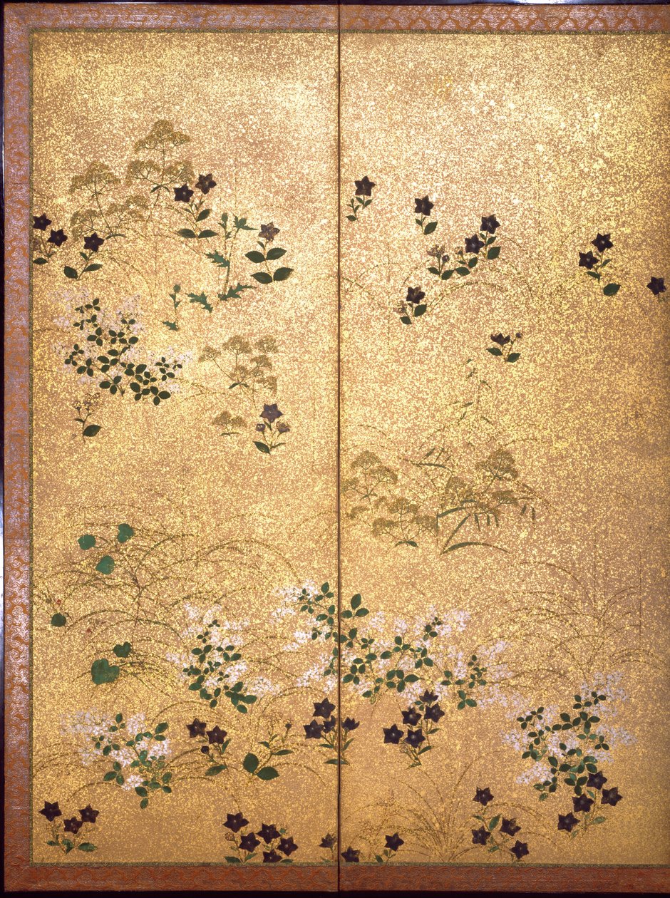 Herfstgrassen, (detail) door Sotatsu Hokkoyo Sotatsu Hokkoyo
