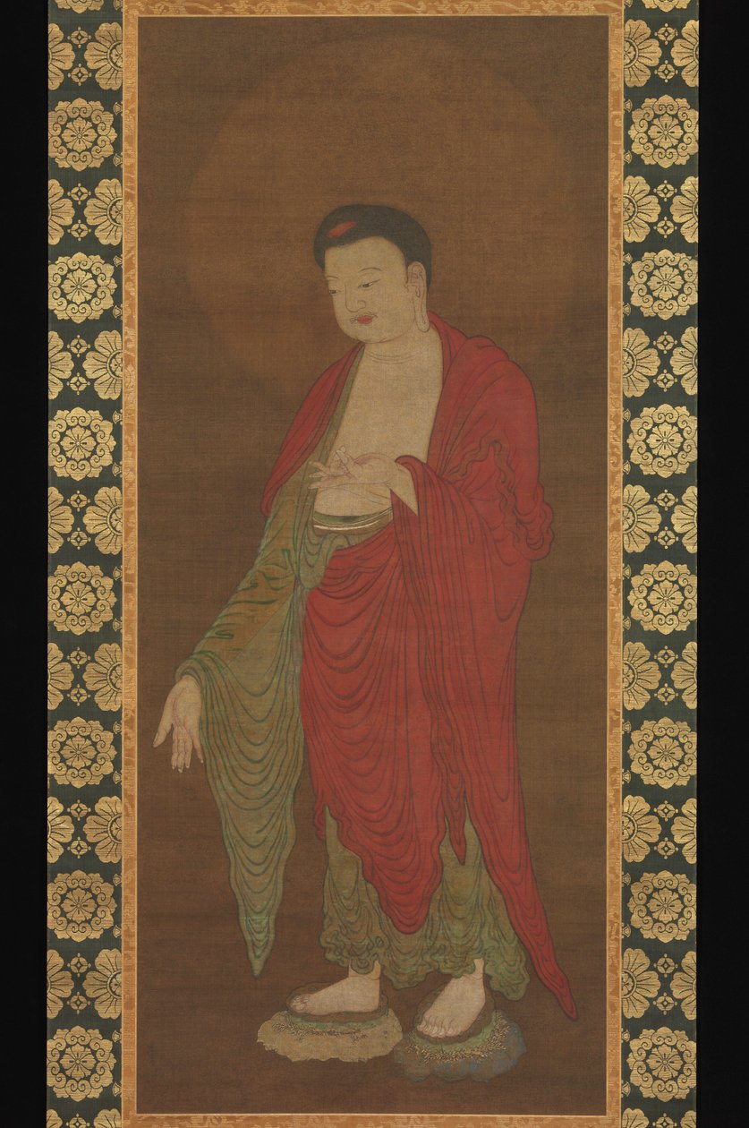 Boeddha Amitabha die afdaalt uit zijn Pure Land door Southern Song Dynasty Chinese School