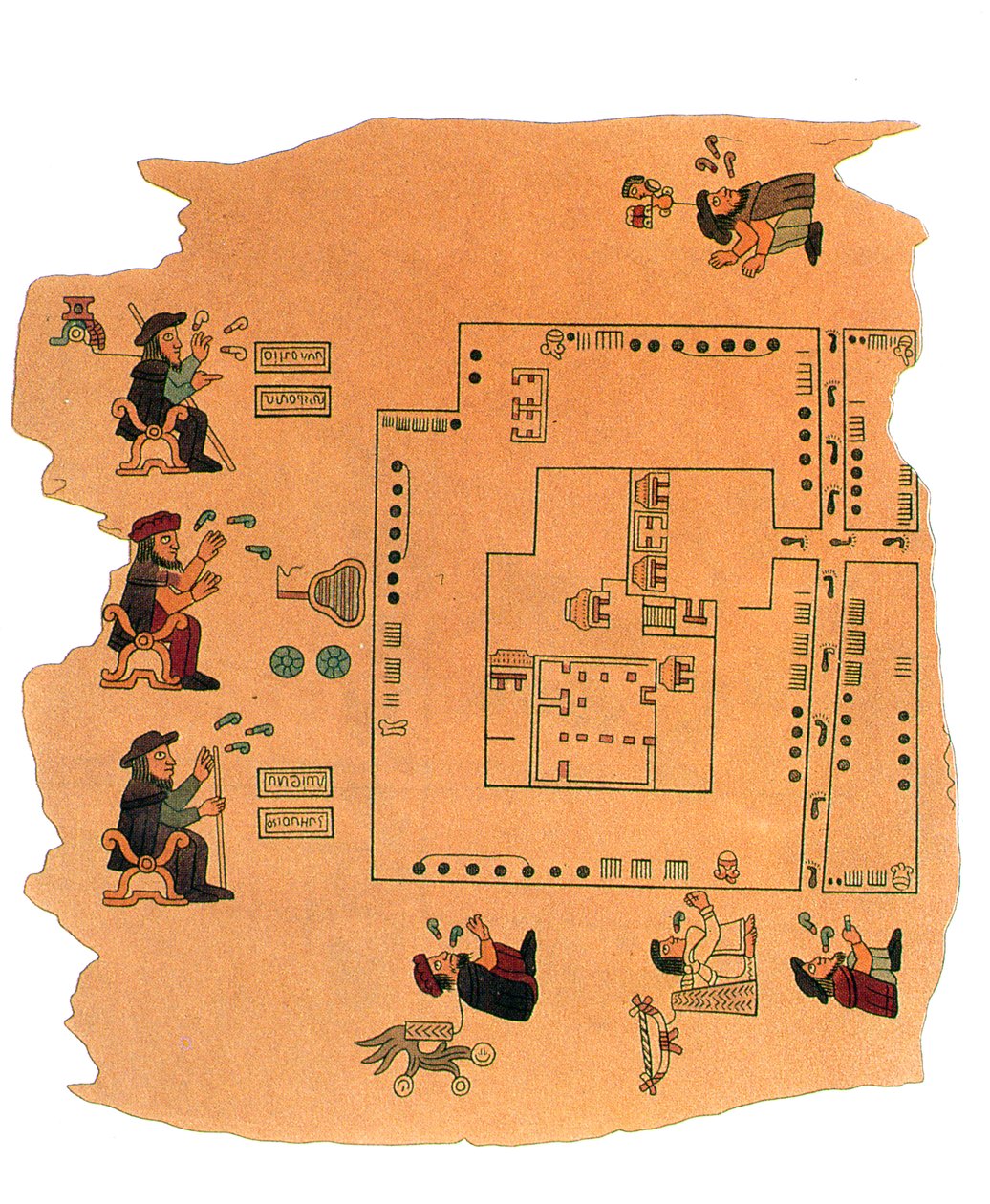 De Berlijnse Codex: Grondgeschillen tussen de Spanjaarden en Indianen, facsimile door Spanish Colonial