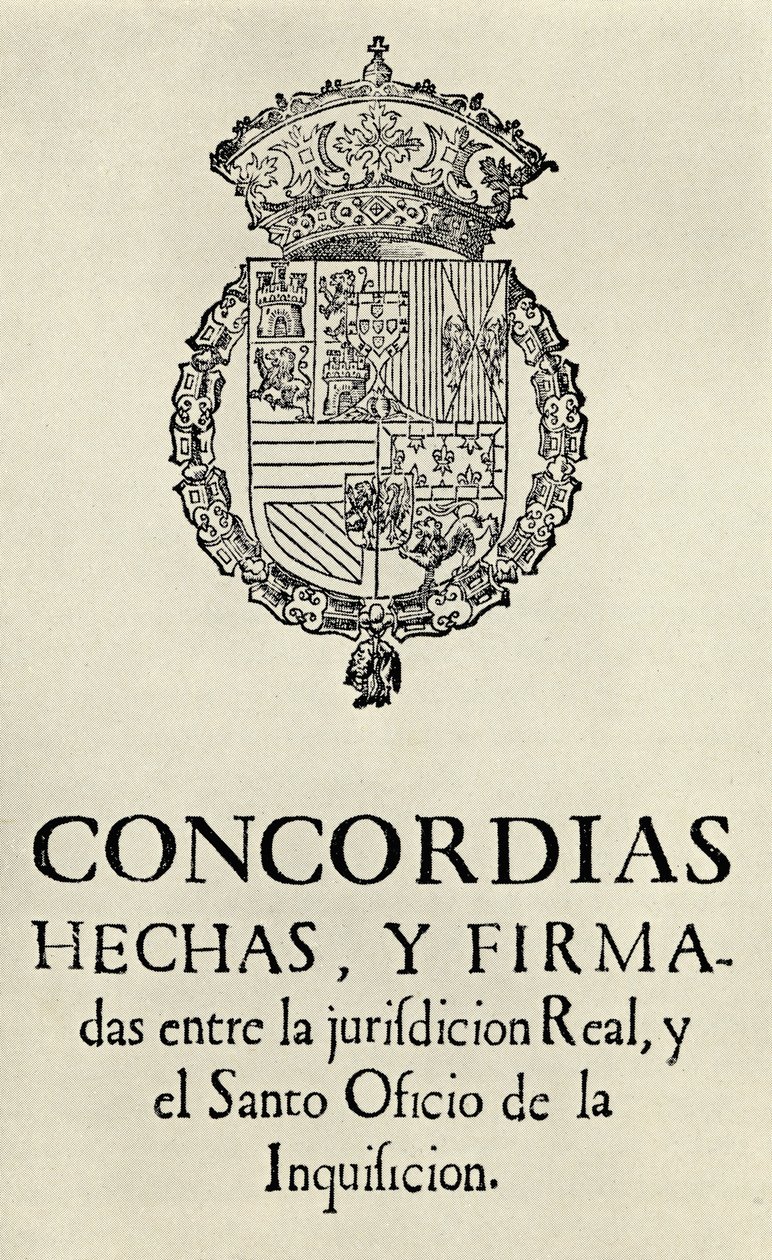 Overeenkomst tussen leden van de Inquisitie in Valencia, 1568, uit 