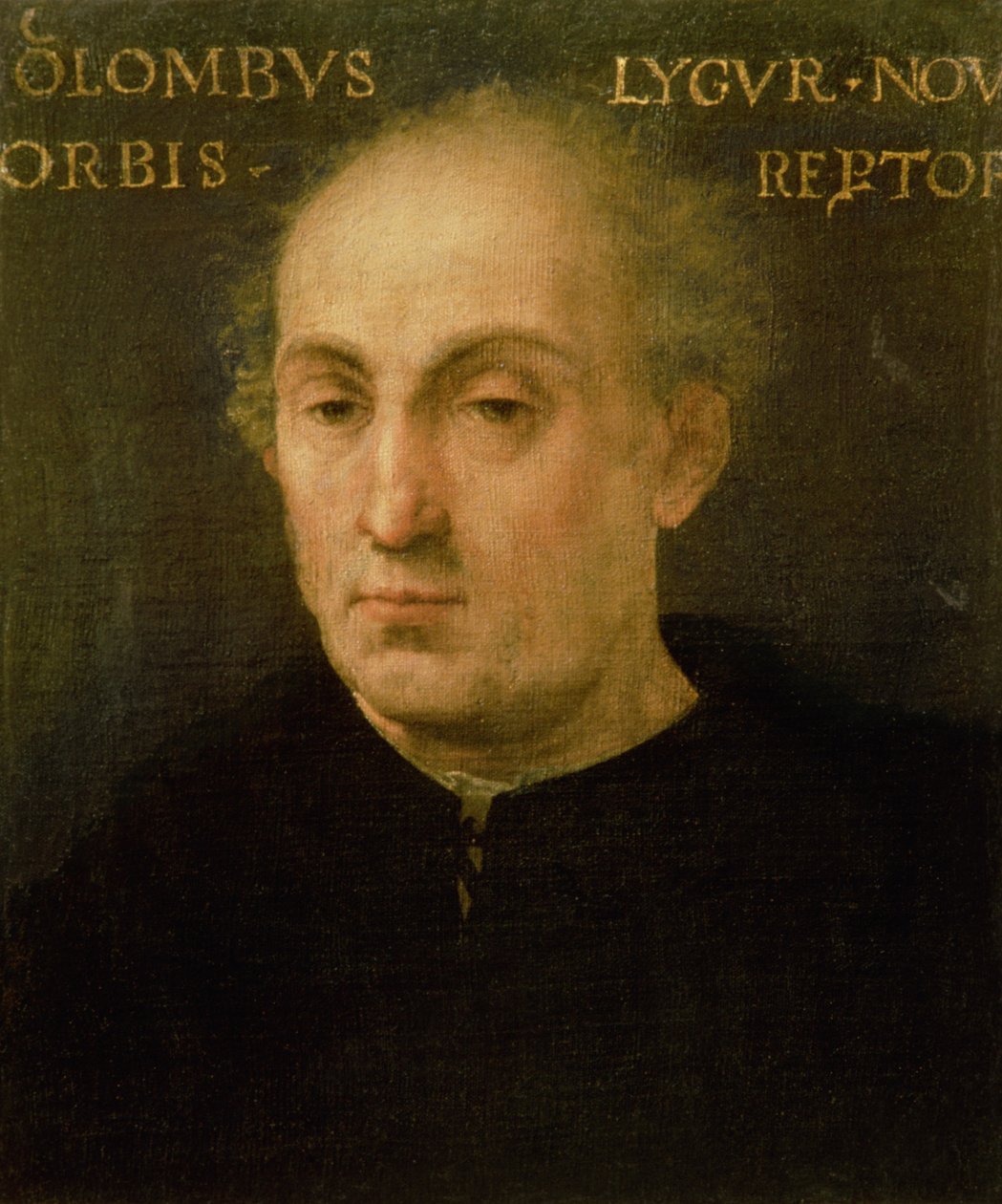 Portret van Christoffel Columbus (1451-1506) door Spanish School